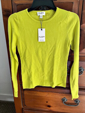 Allison Long Sleeve Top in Green Size Small NWT